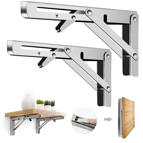 folding metal shelf bracket|heavy duty folding workbench brackets.